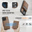 JEEHOOD For iPhone 12 Pro Max 6.7 inch Leather Back Cover Compatible with MagSafe  J06 Phone Case with Card Bag RFID Blocking - Brown - 5