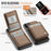JEEHOOD For iPhone 11 Leather Back Cover Compatible with MagSafe  J06 Phone Case with Card Bag RFID Blocking - Brown - 4