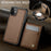 JEEHOOD For iPhone 11 Leather Back Cover Compatible with MagSafe  J06 Phone Case with Card Bag RFID Blocking - Brown - 6