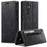 AUTSPACE For Samsung Galaxy S25 Wallet Case  A01 Leather Stand Cover with RFID Blocking Card Holder - Black - 1