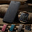 AUTSPACE For Samsung Galaxy S25 Wallet Case  A01 Leather Stand Cover with RFID Blocking Card Holder - Black - 5