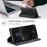AUTSPACE For Samsung Galaxy S25 Wallet Case  A01 Leather Stand Cover with RFID Blocking Card Holder - Black - 7