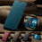 AUTSPACE For Samsung Galaxy S25+ Wallet Case  A01 Leather Stand Cover with RFID Blocking Card Holder - Blue - 5