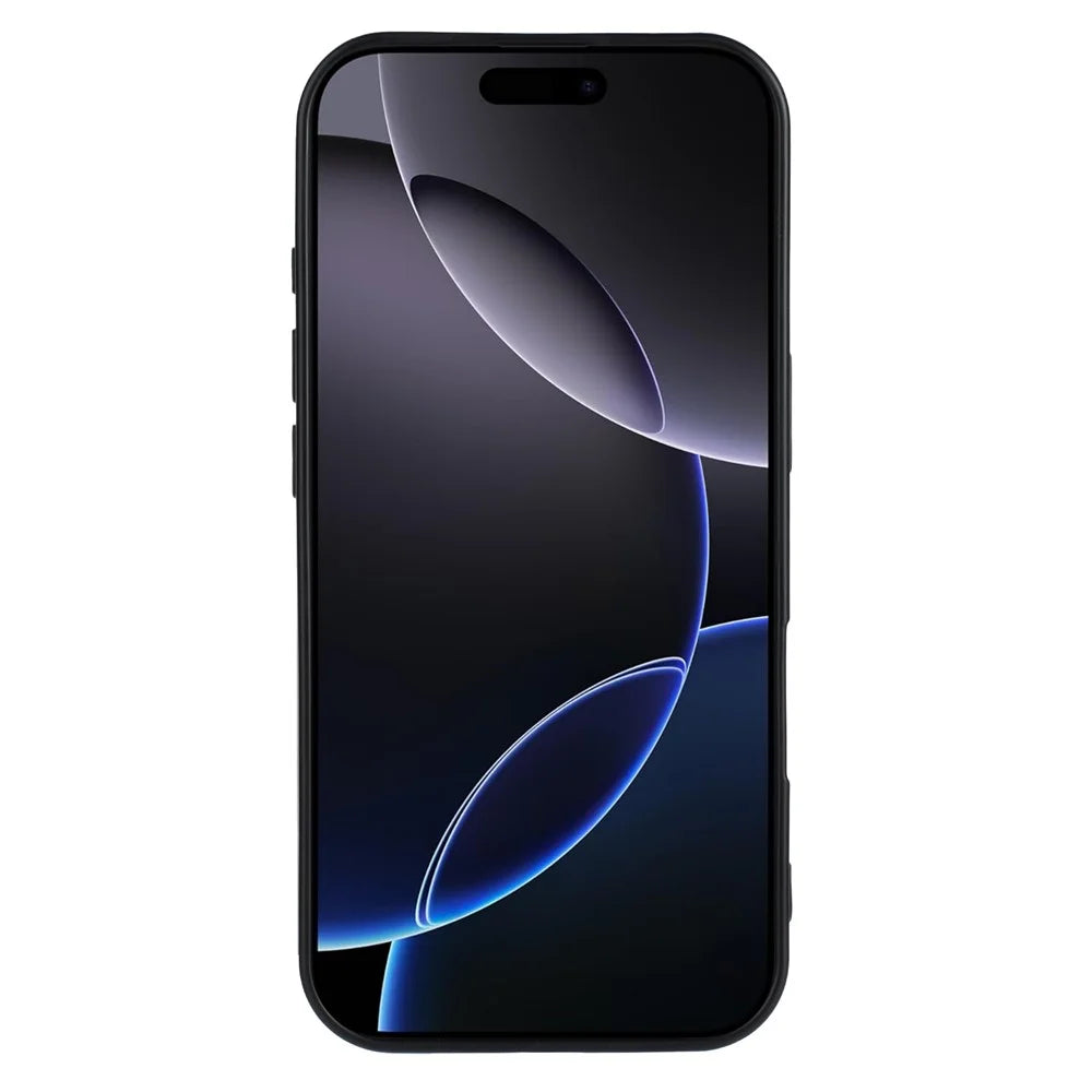 For iPhone 17 Pro Max TPU Case Soft Matte Anti-fingerprint Phone Back Cover - Black - 3