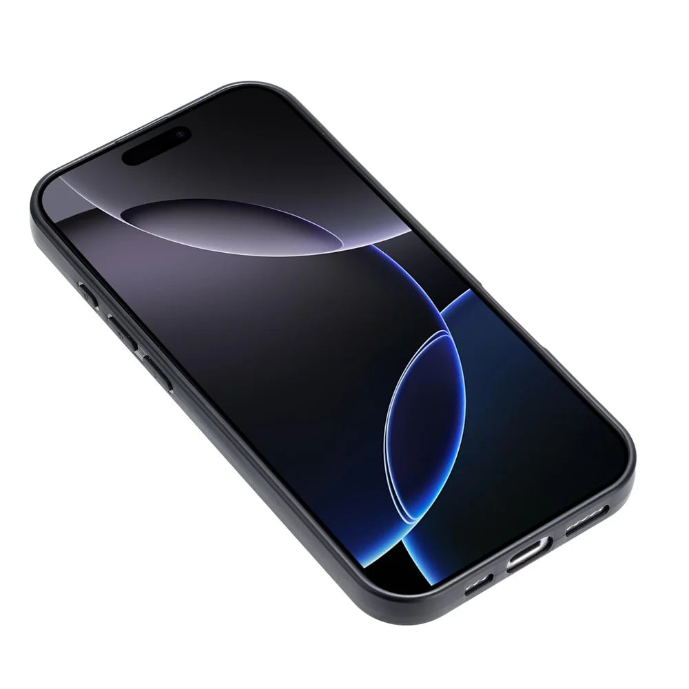 For iPhone 17 Pro Max TPU Case Soft Matte Anti-fingerprint Phone Back Cover - Black - 4