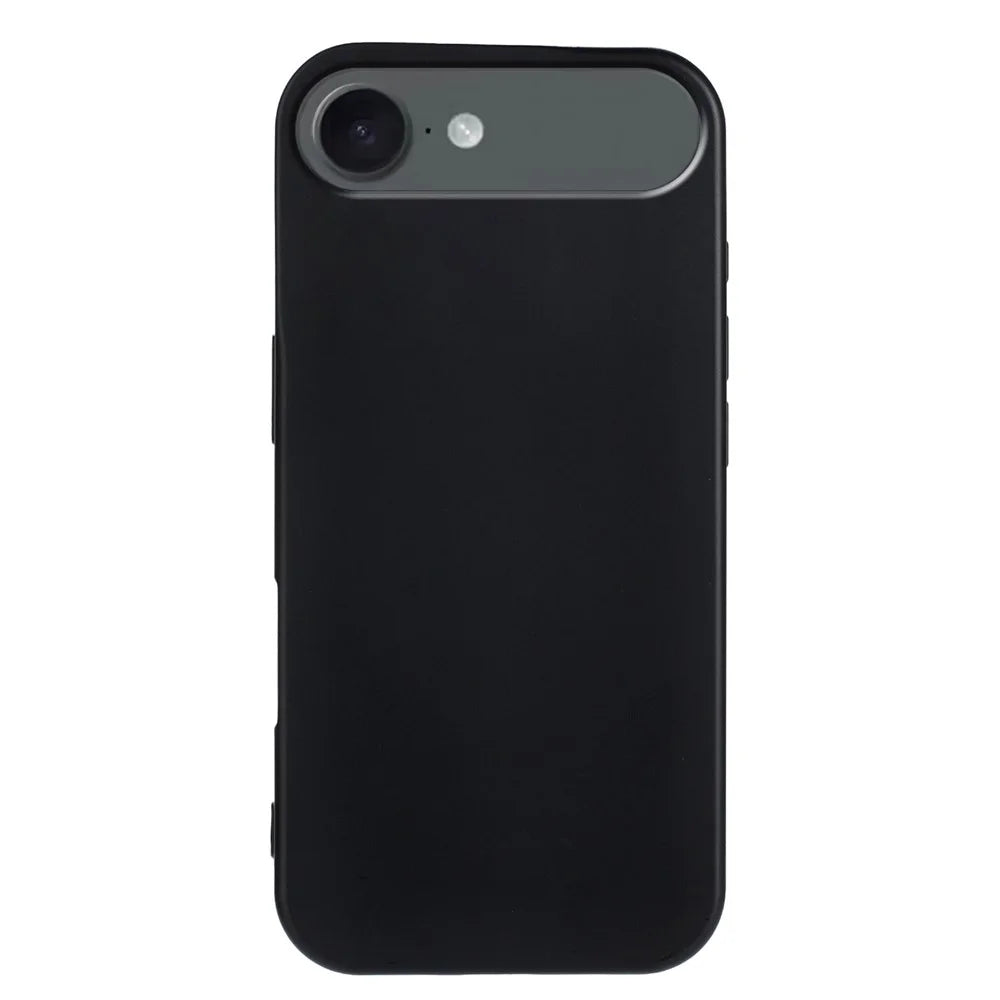 For iPhone Air TPU Case Soft Matte Anti-fingerprint Phone Back Cover - Black - 6