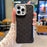 YUTRNG For iPhone 16 Pro Max Case Wave Texture PU Leather + PC Magnetic Phone Cover - Black - 1