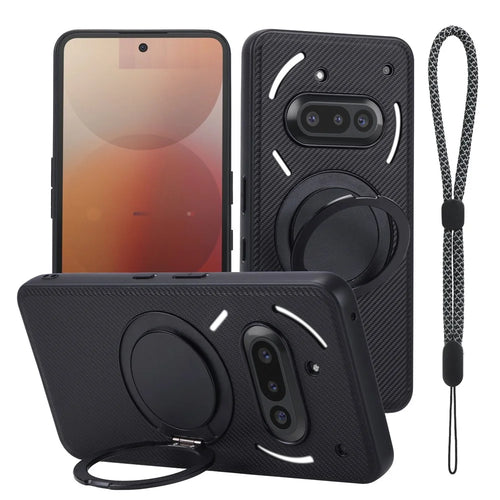 VILI D-TCY Series for Nothing Phone (3a) Case Ring Kickstand PC TPU Phone Back Cover with Strap - 1