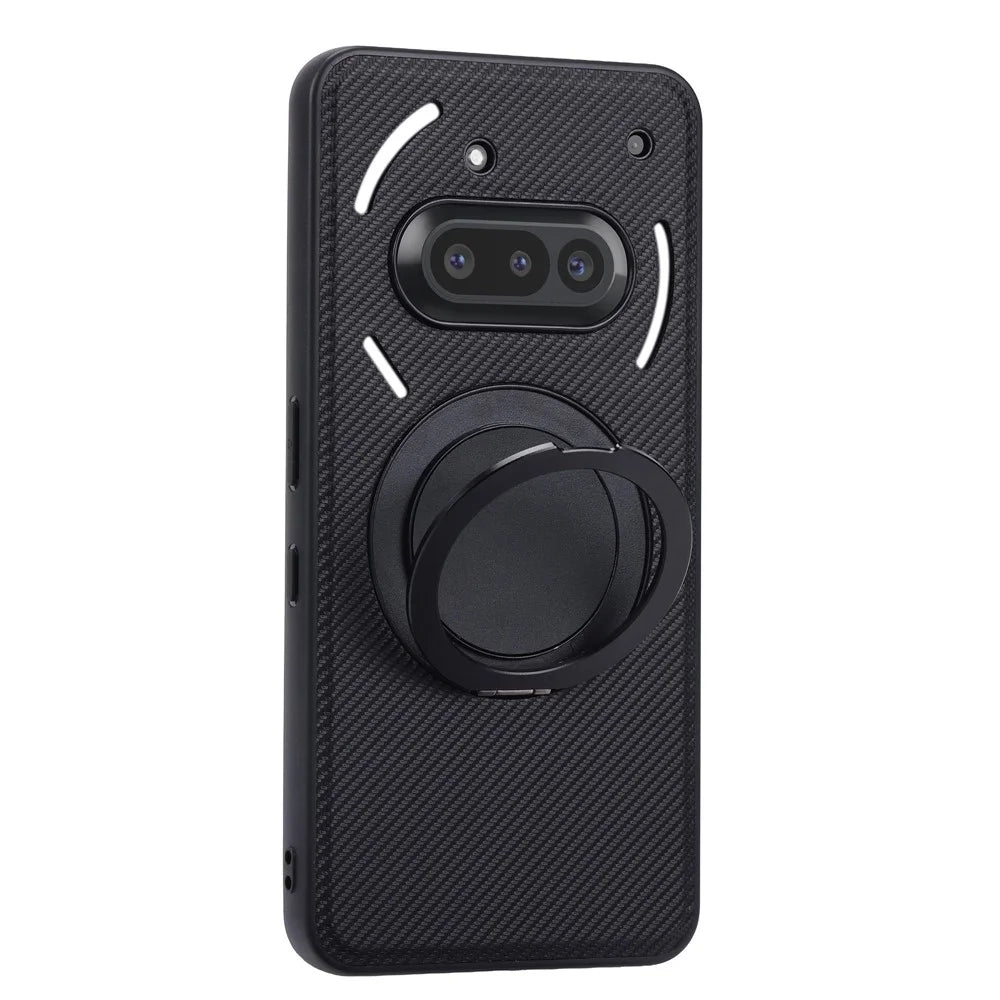 VILI D-TCY Series for Nothing Phone (3a) Case Ring Kickstand PC TPU Phone Back Cover with Strap - 3