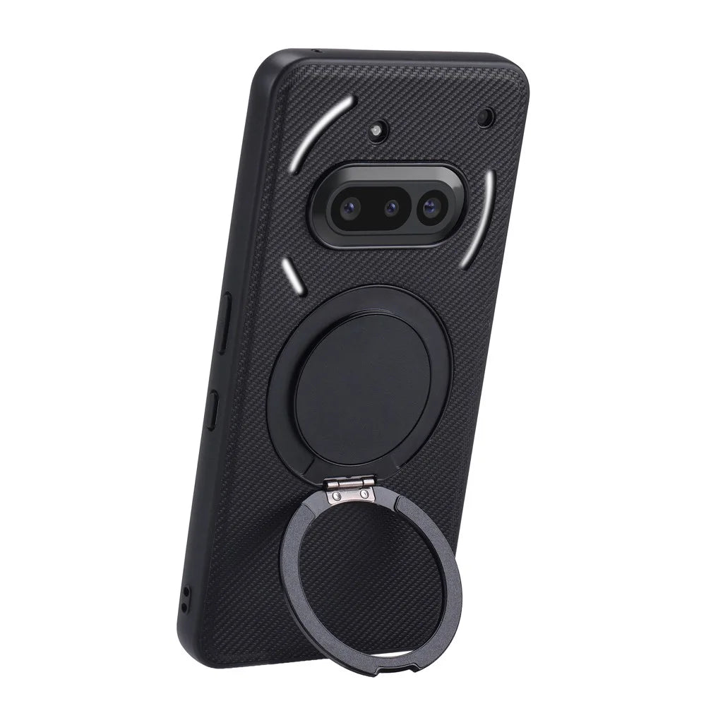 VILI D-TCY Series for Nothing Phone (3a) Case Ring Kickstand PC TPU Phone Back Cover with Strap - 4