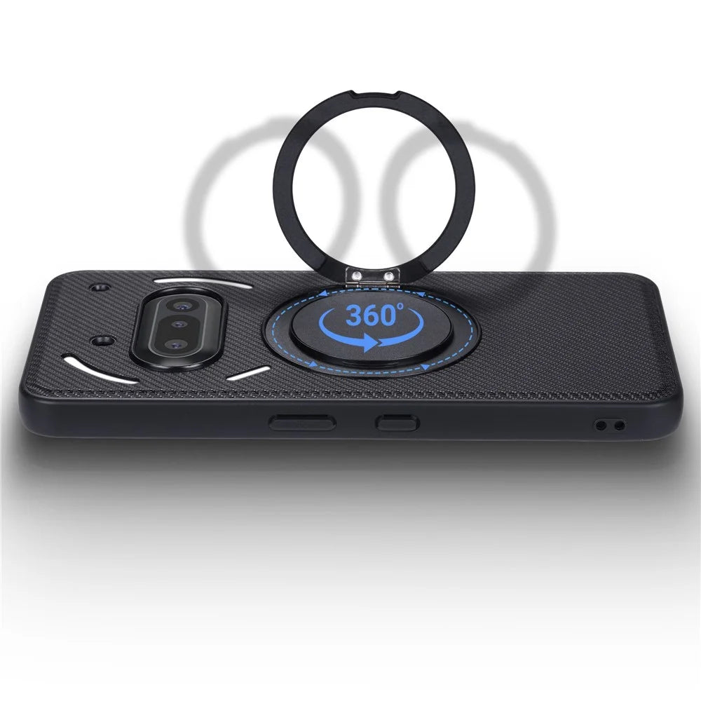 VILI D-TCY Series for Nothing Phone (3a) Case Ring Kickstand PC TPU Phone Back Cover with Strap - 6