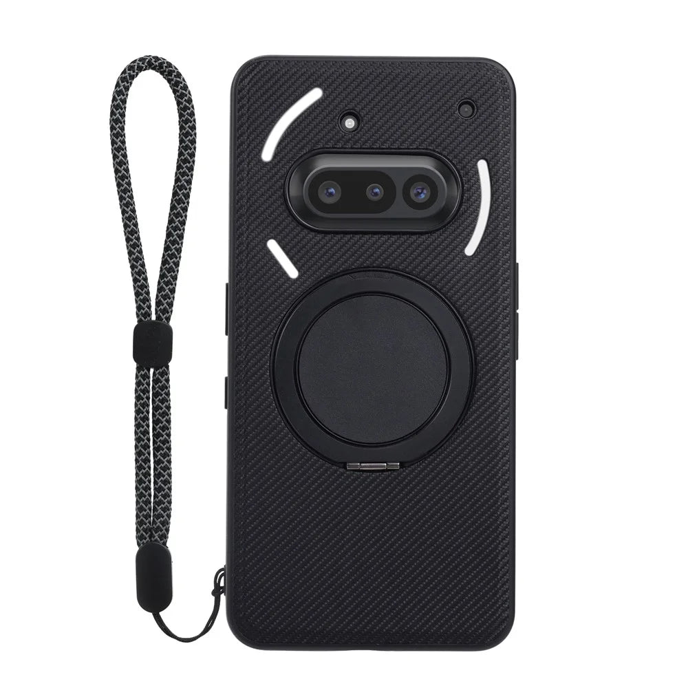 VILI D-TCY Series for Nothing Phone (3a) Case Ring Kickstand PC TPU Phone Back Cover with Strap - 7