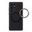 VILI D-THS Series for Samsung Galaxy S24 Ultra Magnetic Case Ring Kickstand PC TPU Phone Back Cover with Strap - Black - 7