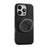 VILI D-THS Series for iPhone 16 Pro Magnetic Case Ring Kickstand PC TPU Phone Back Cover with Strap - Black - 3