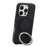 VILI D-THS Series for iPhone 16 Pro Magnetic Case Ring Kickstand PC TPU Phone Back Cover with Strap - Black - 4