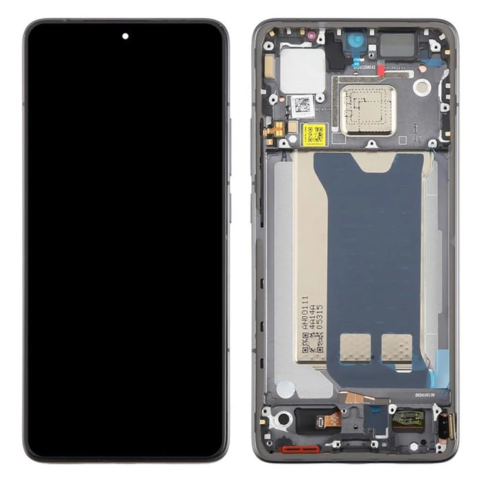 For Xiaomi Redmi K80 5G OEM Grade S OLED Screen and Digitizer Assembly + Frame (Without Logo) - Black - 1