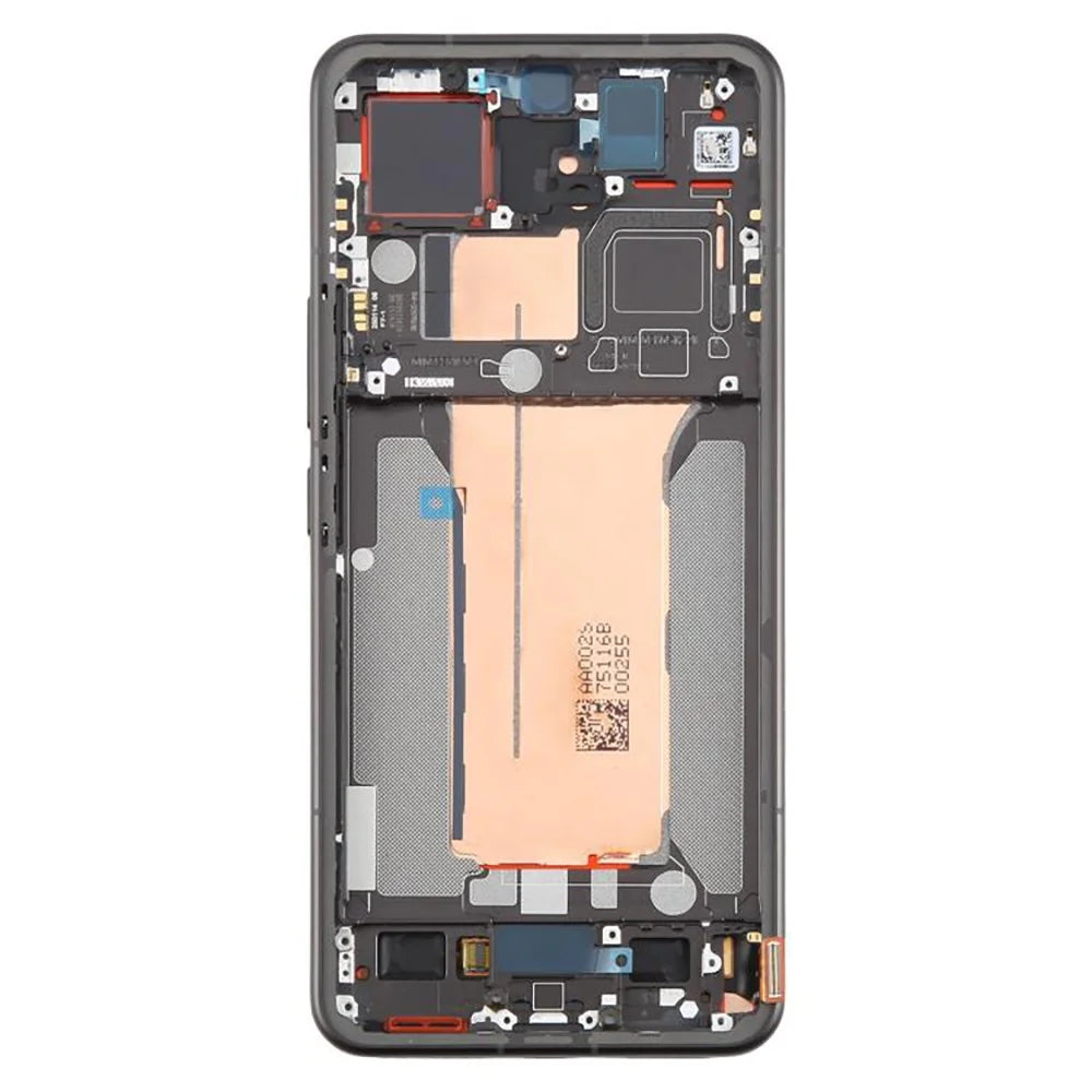 For Xiaomi 15 Pro OEM Grade S AMOLED Screen and Digitizer Assembly + Frame (Without Logo) - Black - 3