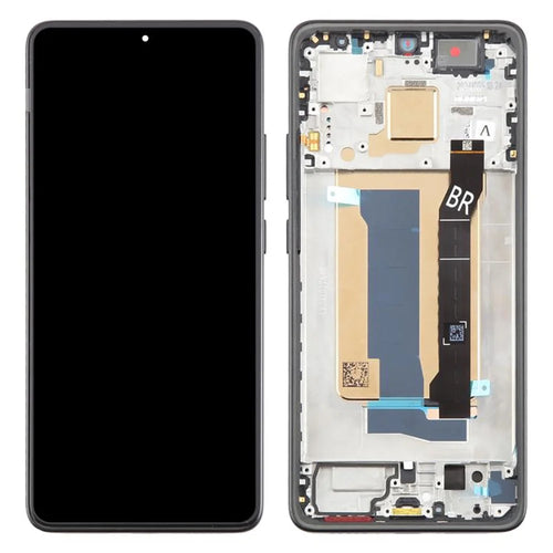 For Xiaomi Redmi Turbo 4 5G / Poco X7 Pro 5G OEM Grade S AMOLED Screen and Digitizer Assembly + Frame (Without Logo) - Black - 1