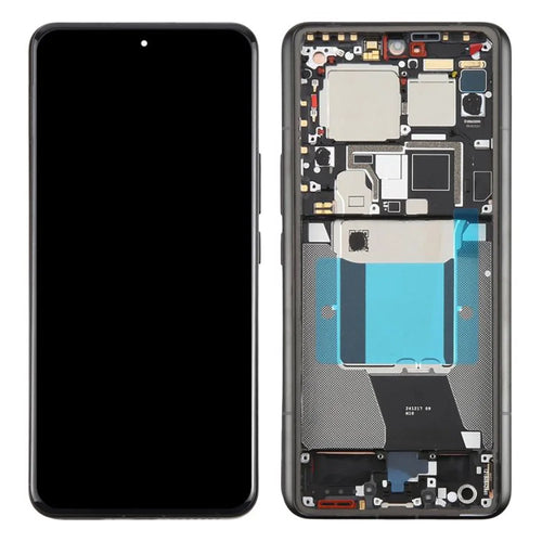 For Xiaomi 14 Ultra OEM Grade S AMOLED Screen and Digitizer Assembly + Frame (Without Logo) - Black - 1