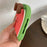 For iPhone 15 Silicone Case Standing Watermelon Design Kickstand Shockproof Phone Cover with Shoulder Strap - 7