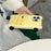 For iPhone 16 Pro Max Silicone Case Cute Sports Car Style Shockproof Phone Cover - Yellow - 3