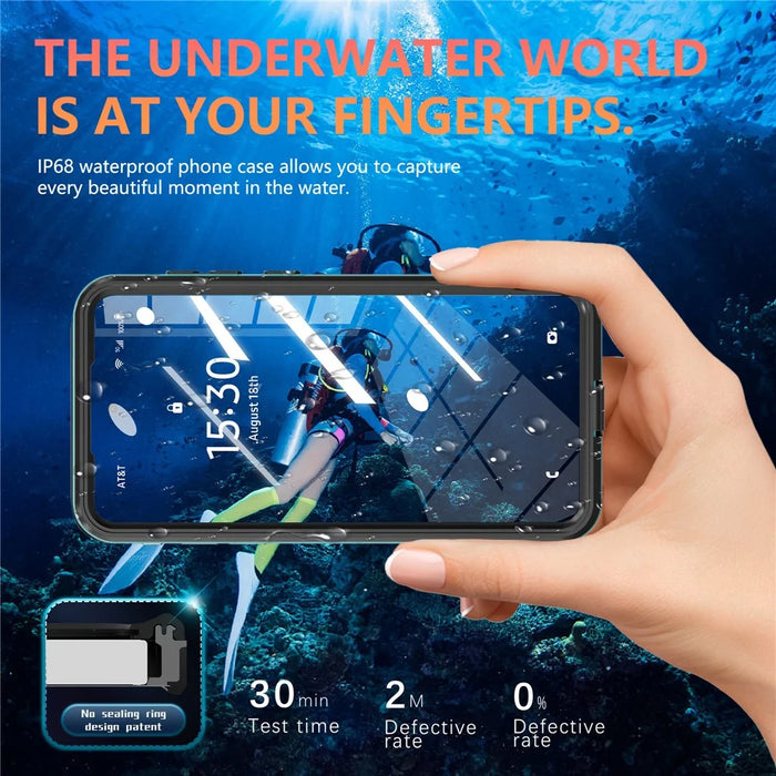 REDPEPPER A Series For Samsung Galaxy S25 Edge Case IP68 Waterproof Phone Cover Magnetic Case - Blue - 6