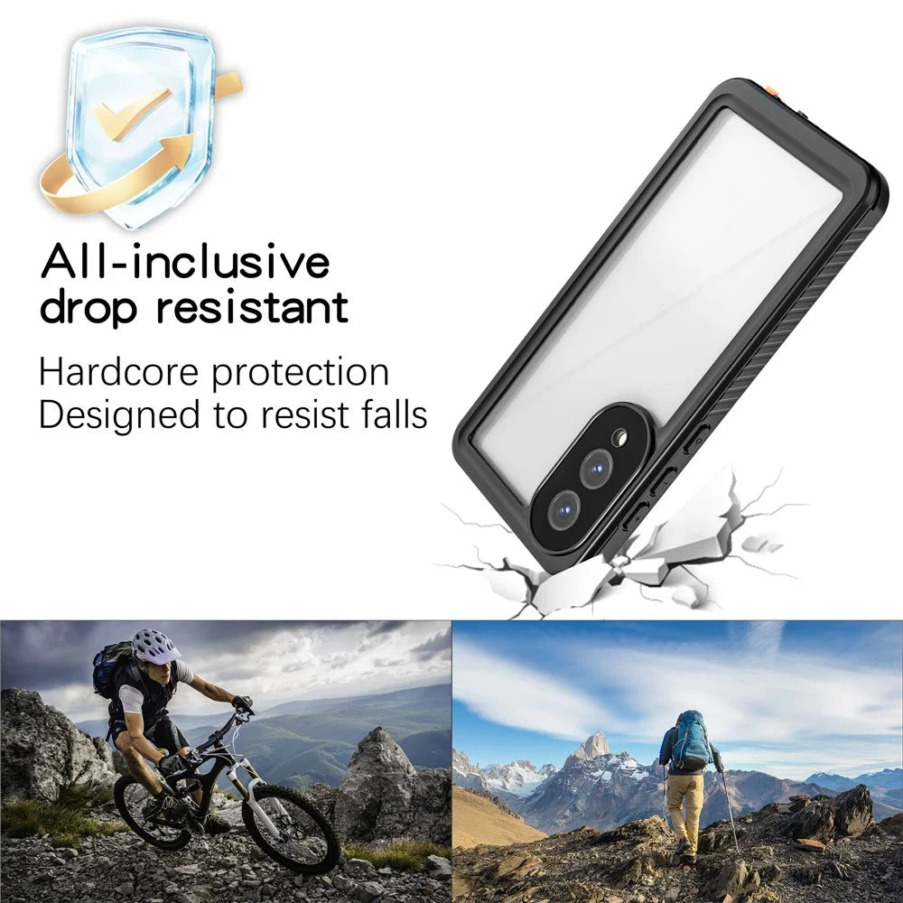 REDPEPPER FS / FM Series For Samsung Galaxy S25 Edge Waterproof Case IP68 Shockproof Phone Cover - Black - 3