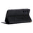 For Samsung Galaxy A26 5G Case Wallet Calf Texture Leather Phone Cover with Hidden Magnetic Closure - Black - 4