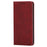 For Samsung Galaxy S24 Case Wallet Calf Texture Leather Phone Cover with Hidden Magnetic Closure - Red - 5