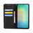 For Samsung Galaxy S24+ Case Wallet Calf Texture Leather Phone Cover with Hidden Magnetic Closure - Black - 2