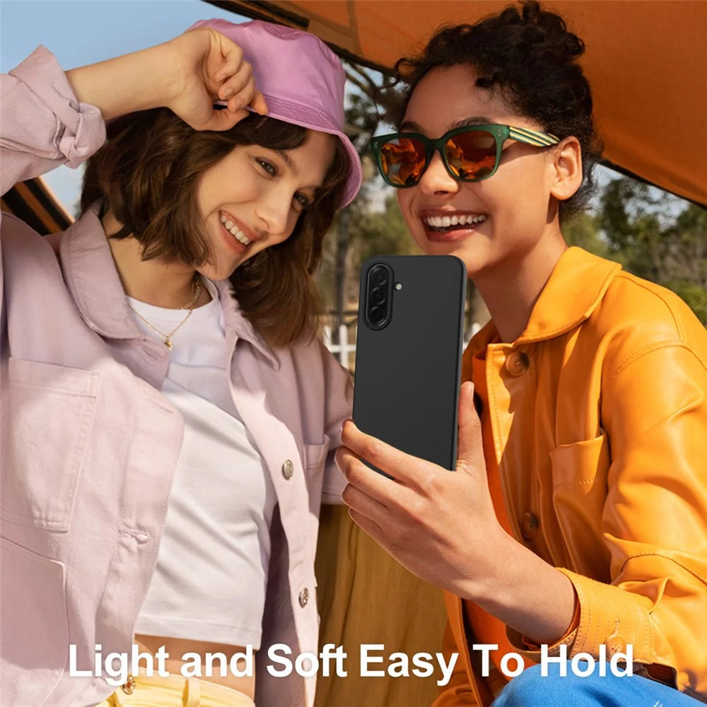 For Samsung Galaxy A36 5G / Galaxy A56 5G Magnetic Case Anti-Drop Liquid Silicone Phone Cover - Black - 2