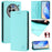 For Nothing Phone (3a) Pro Leather Case RINACASIS RC01 Phone Cover with RFID Blocking Wallet Stand - Mint Green - 2