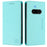 For Nothing Phone (3a) Leather Case RINACASIS RC01 Phone Cover with RFID Blocking Wallet Stand - Mint Green - 1