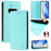 For Nothing Phone (3a) Leather Case RINACASIS RC01 Phone Cover with RFID Blocking Wallet Stand - Mint Green - 2