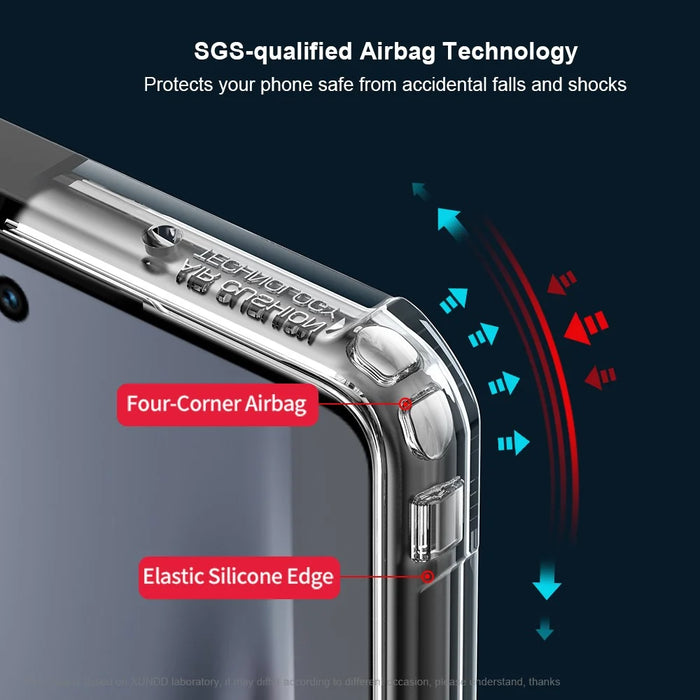 XUNDD For TECNO Camon 40 4G Case Dropproof TPU + Acrylic Clear Back Phone Cover - 5