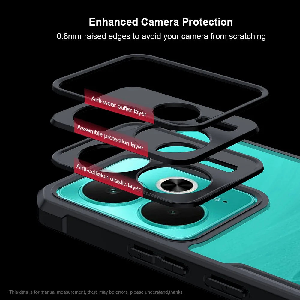 XUNDD For Realme 14T 5G Case Dropproof TPU + Acrylic Clear Back Phone Cover - 6