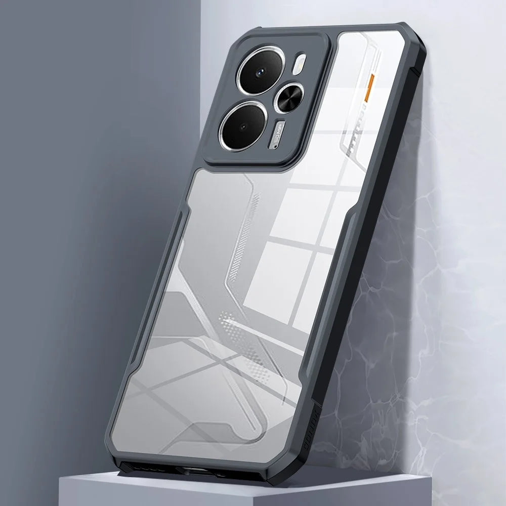 XUNDD For Realme 14 5G / Neo7x 5G Case Dropproof TPU + Acrylic Clear Back Phone Cover - 3