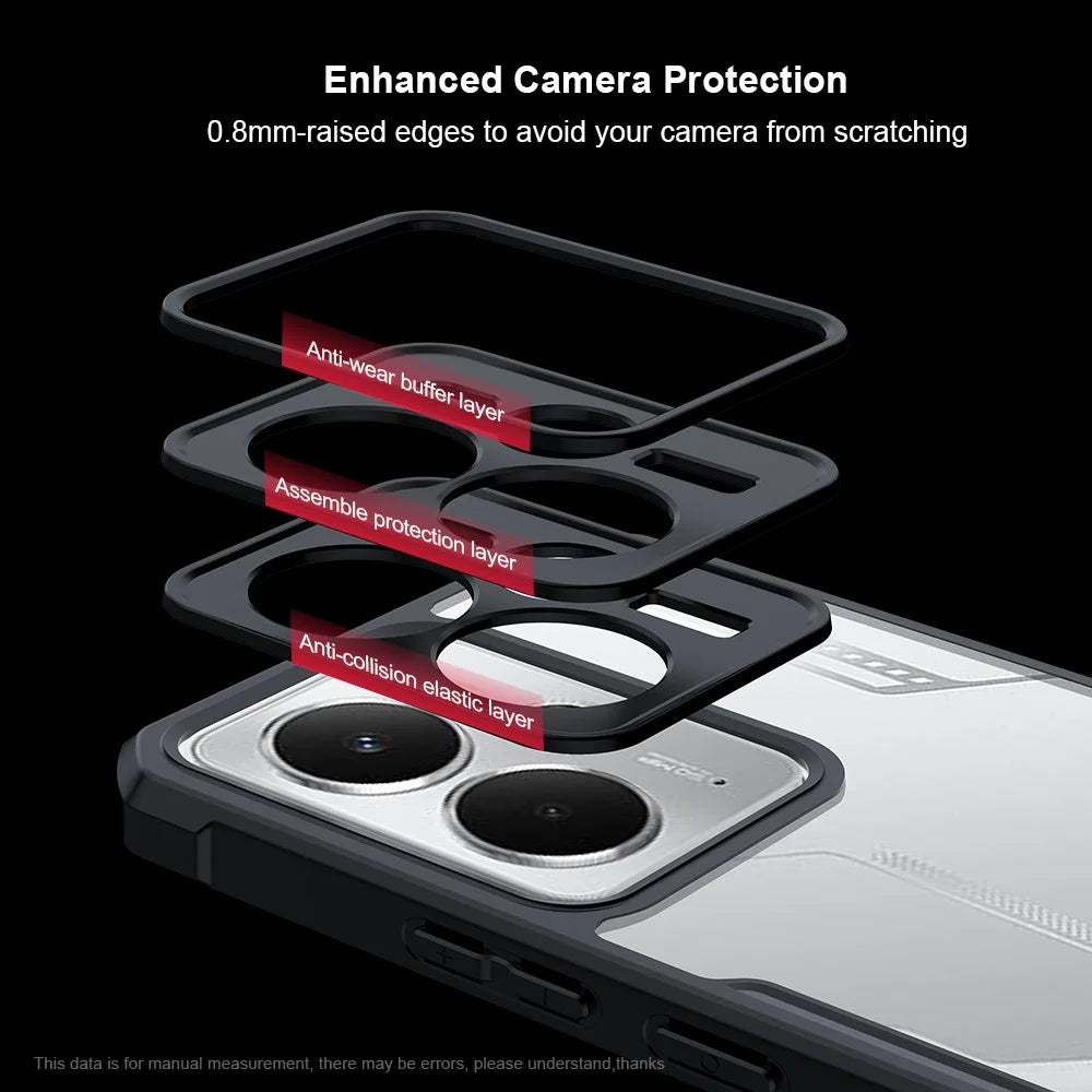 XUNDD For Realme 14 5G / Neo7x 5G Case Dropproof TPU + Acrylic Clear Back Phone Cover - 6