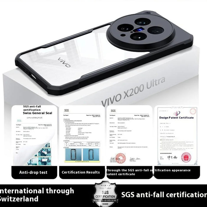 XUNDD For vivo X200 Ultra 5G Case Dropproof TPU + Acrylic Clear Back Phone Cover - 6