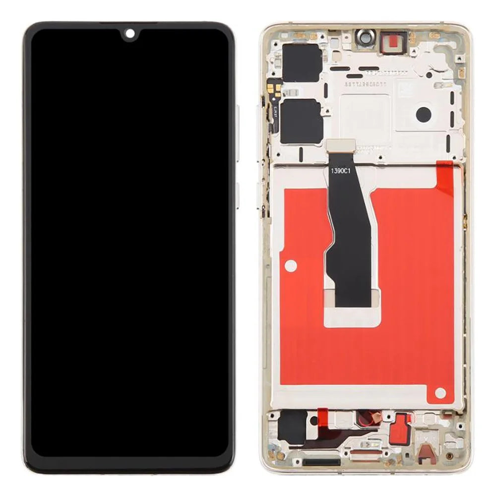 For Huawei P30 Grade C LCD Screen and Digitizer Assembly + Frame Part (TFT Technology) (Without Logo) - Gold - 1