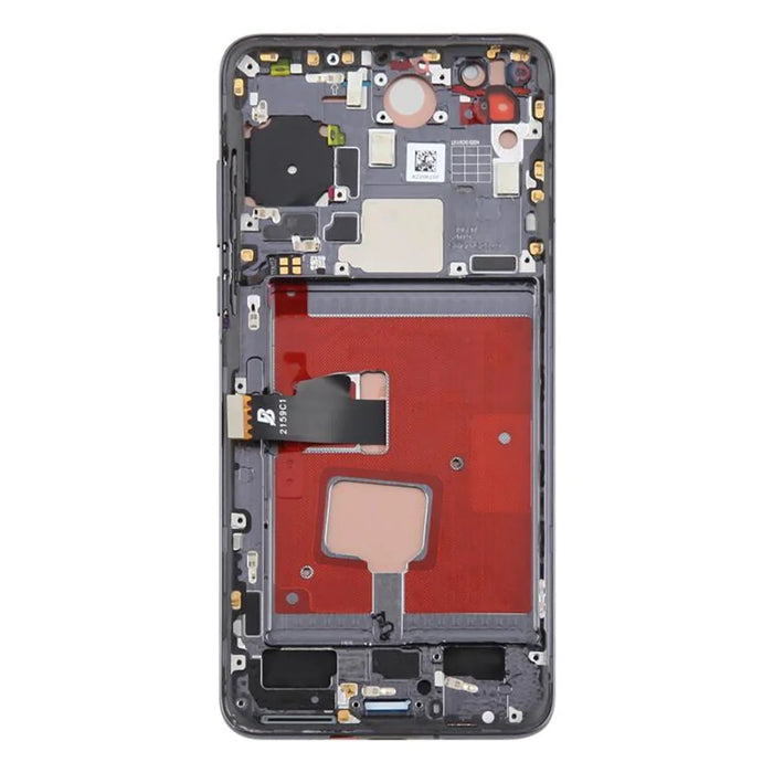 For Huawei P40 Grade C LCD Screen and Digitizer Assembly + Frame Part (TFT Technology) (Without Logo) - Black - 3