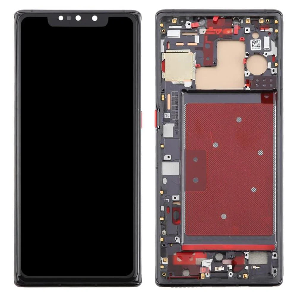 For Huawei Mate 30 Pro 4G / 5G Grade C LCD Screen and Digitizer Assembly + Frame Part (TFT Technology) (Without Logo) - Black - 1