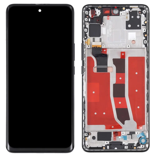 For Huawei nova 8 4G OEM Grade S OLED Screen and Digitizer Assembly + Frame (Without Logo) - Black - 1