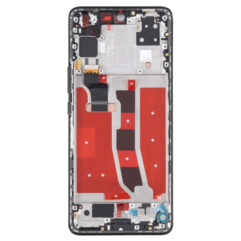 For Huawei nova 8 4G OEM Grade S OLED Screen and Digitizer Assembly + Frame (Without Logo) - Black - 3