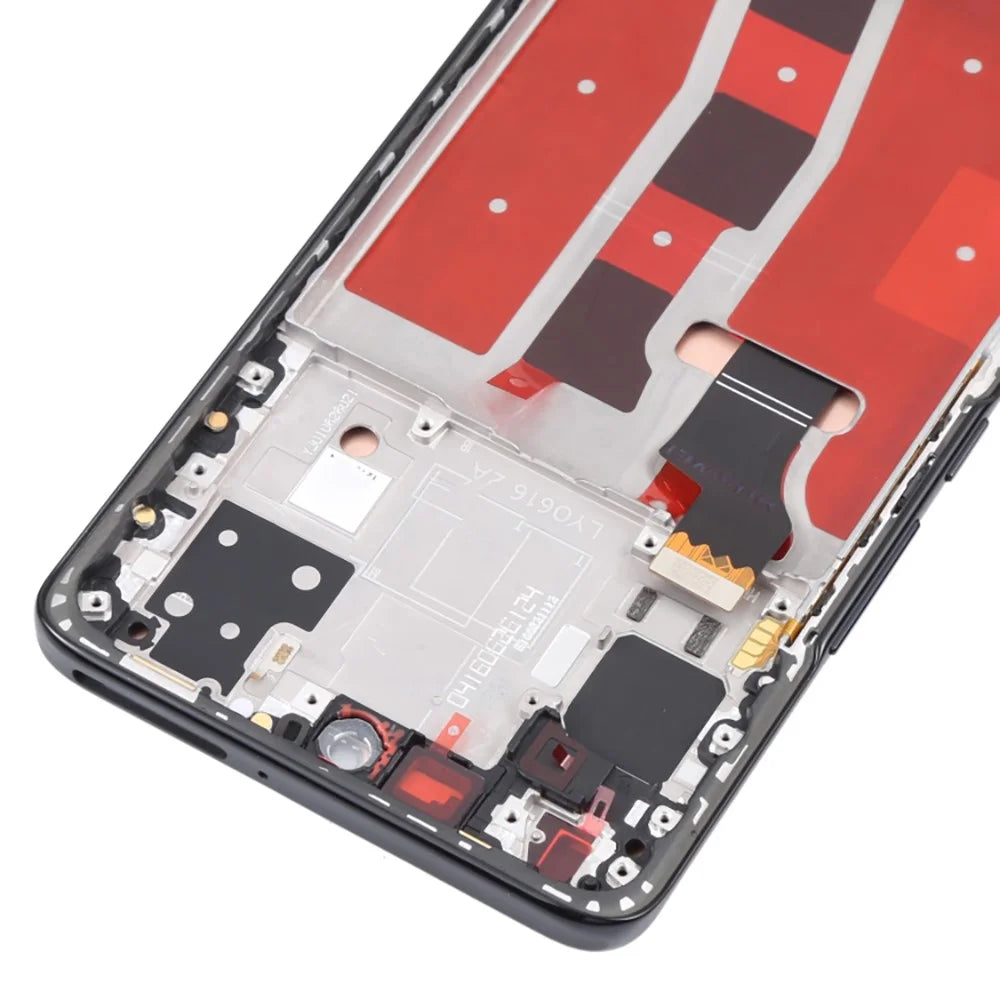 For Huawei nova 8 4G OEM Grade S OLED Screen and Digitizer Assembly + Frame (Without Logo) - Black - 5