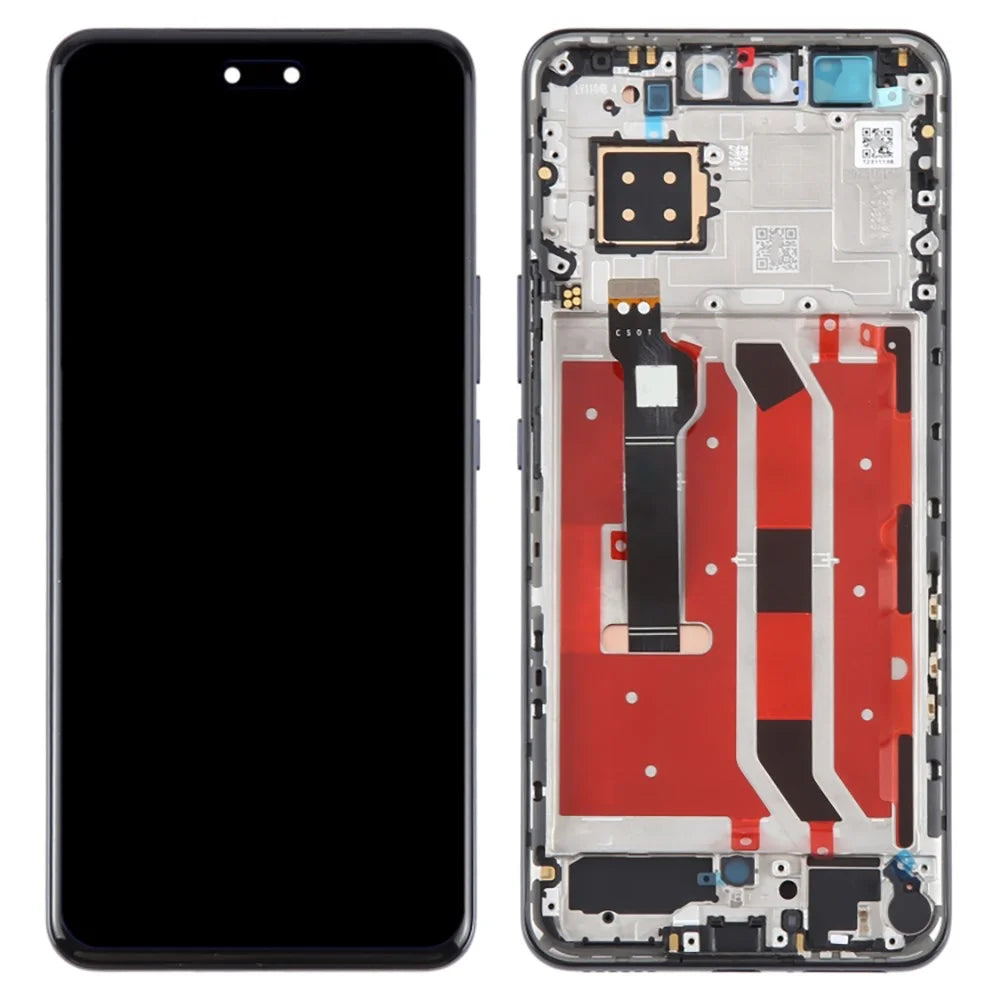 For Huawei nova 12 Pro 5G OEM Grade S OLED Screen and Digitizer Assembly + Frame (Without Logo) - Black - 1