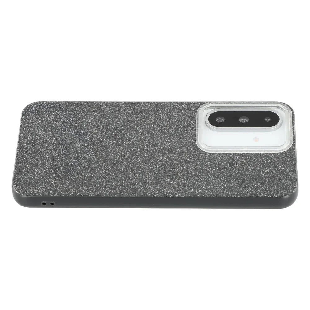 For Samsung Galaxy A56 5G Case IMD Glitter TPU Phone Cover Large Camera Cutout - Black - 4