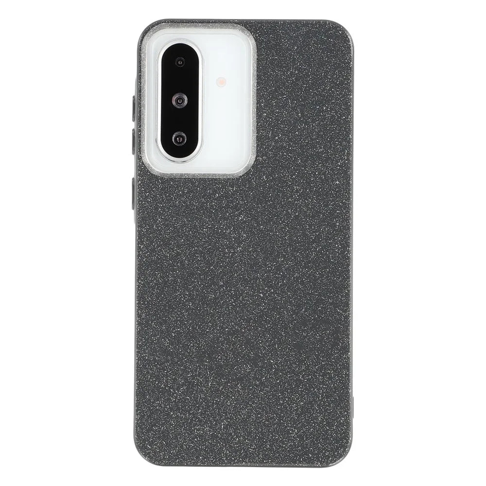 For Samsung Galaxy A26 5G Case IMD Glitter TPU Phone Cover Large Camera Cutout - Black - 3