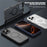 IPAKY For iPhone 16 Pro Max Magnetic Case Shockproof TPU + PC Matte Phone Back Cover - Black - 5