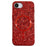 For iPhone 17e / 16e Magnetic Phone Case Glitter Electroplated TPU Frame PC Back Cover - Red - 1
